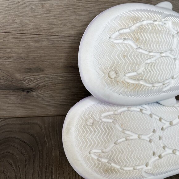 Shark Cloud Slides Blue White Adult Pool Slippers Unisex Size 10 - Picture 6 of 15